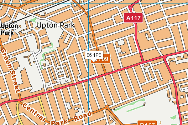 E6 1PE map - OS VectorMap District (Ordnance Survey)