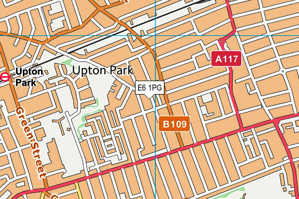 E6 1PG map - OS VectorMap District (Ordnance Survey)