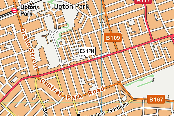 E6 1PN map - OS VectorMap District (Ordnance Survey)