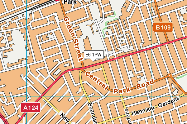 E6 1PW map - OS VectorMap District (Ordnance Survey)