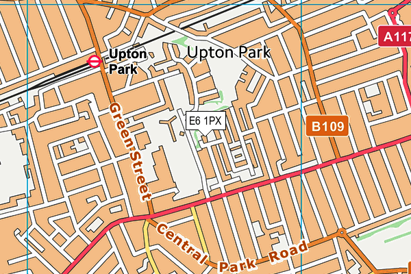 E6 1PX map - OS VectorMap District (Ordnance Survey)