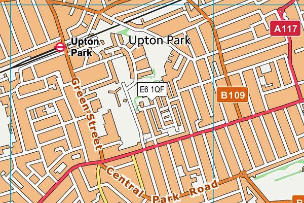 E6 1QF map - OS VectorMap District (Ordnance Survey)