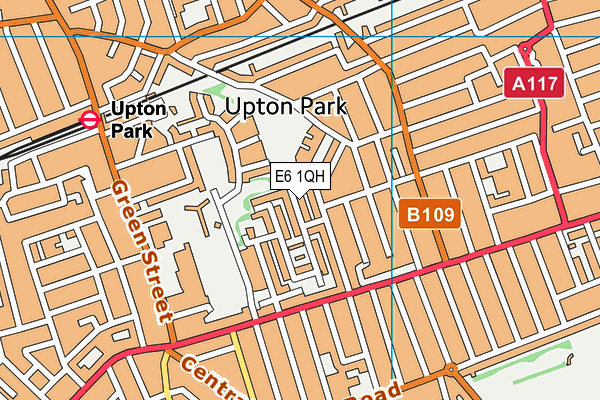 E6 1QH map - OS VectorMap District (Ordnance Survey)