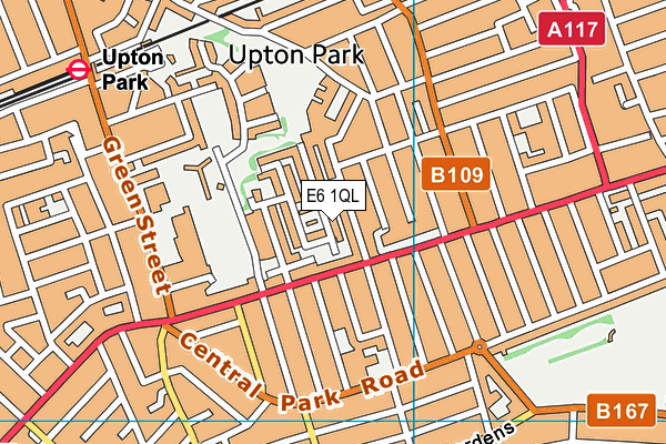 E6 1QL map - OS VectorMap District (Ordnance Survey)