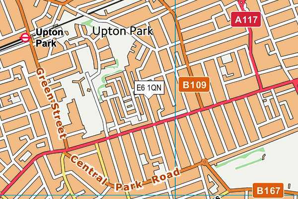 E6 1QN map - OS VectorMap District (Ordnance Survey)