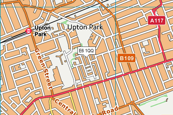 E6 1QQ map - OS VectorMap District (Ordnance Survey)