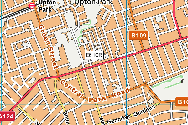 E6 1QR map - OS VectorMap District (Ordnance Survey)