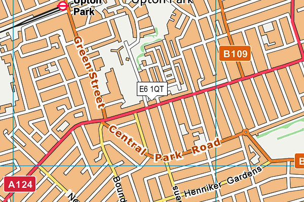 E6 1QT map - OS VectorMap District (Ordnance Survey)