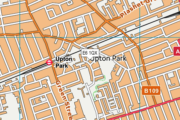 E6 1QX map - OS VectorMap District (Ordnance Survey)