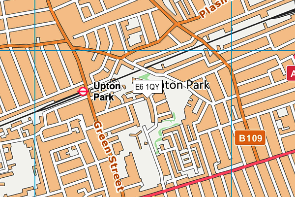 E6 1QY map - OS VectorMap District (Ordnance Survey)