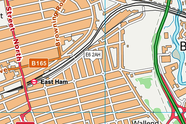 E6 2AH map - OS VectorMap District (Ordnance Survey)