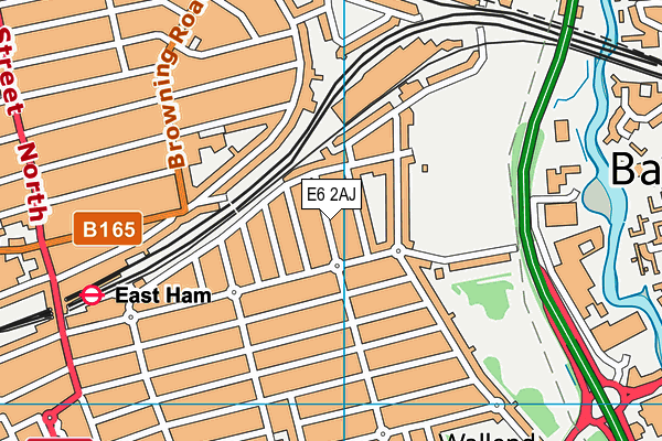 E6 2AJ map - OS VectorMap District (Ordnance Survey)