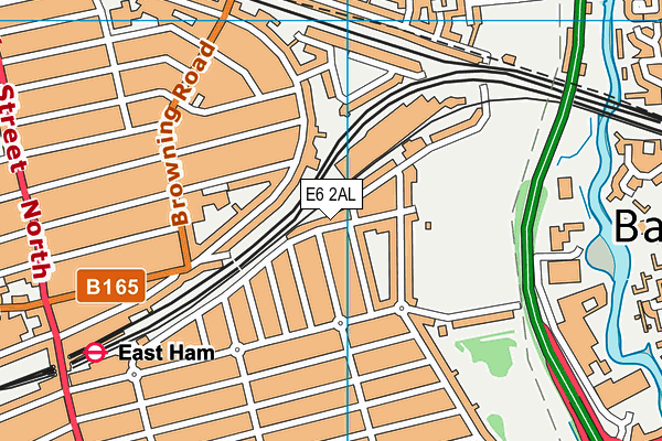 E6 2AL map - OS VectorMap District (Ordnance Survey)