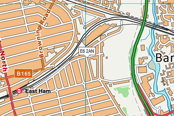 E6 2AN map - OS VectorMap District (Ordnance Survey)