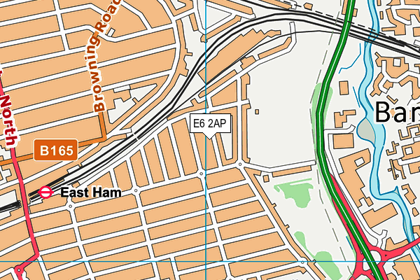 E6 2AP map - OS VectorMap District (Ordnance Survey)