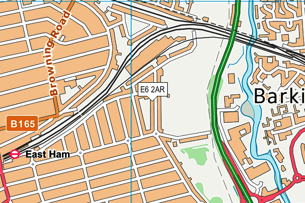 E6 2AR map - OS VectorMap District (Ordnance Survey)