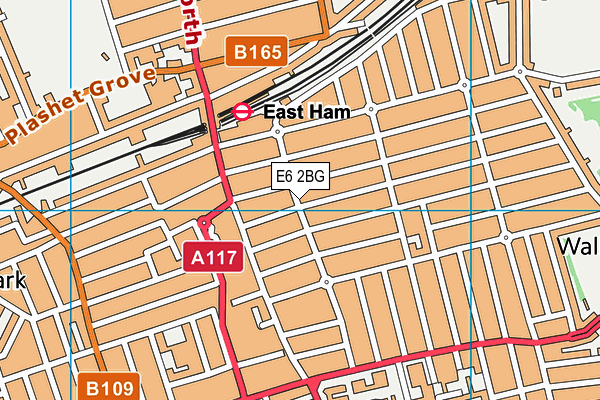 E6 2BG map - OS VectorMap District (Ordnance Survey)