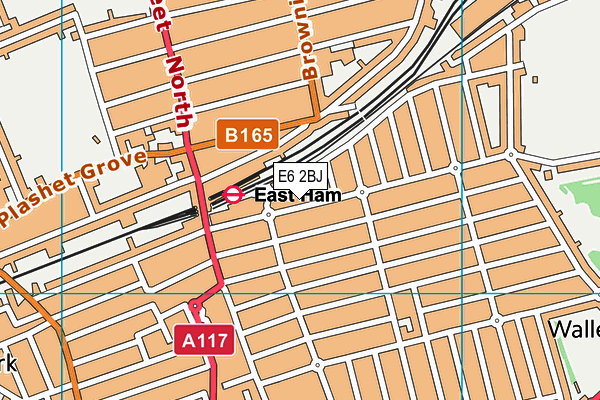 E6 2BJ map - OS VectorMap District (Ordnance Survey)