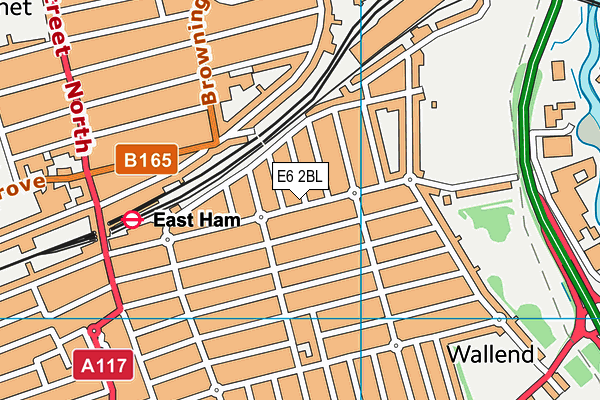 E6 2BL map - OS VectorMap District (Ordnance Survey)