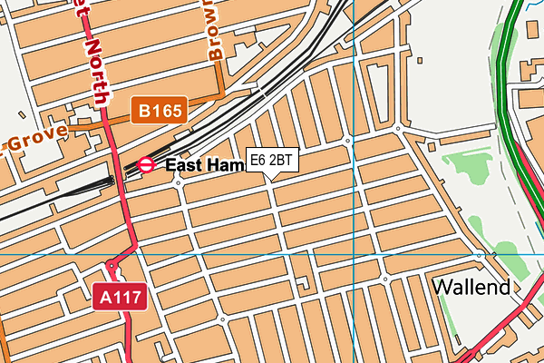E6 2BT map - OS VectorMap District (Ordnance Survey)