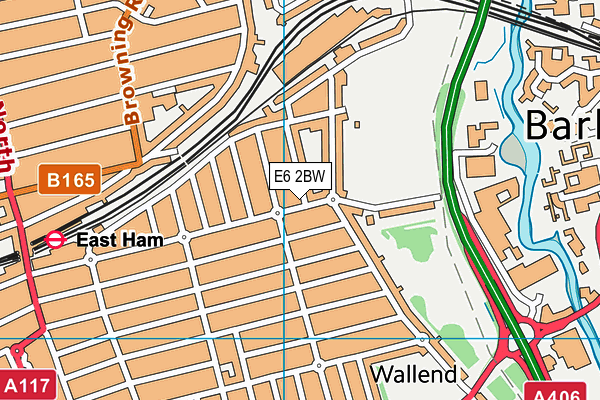 E6 2BW map - OS VectorMap District (Ordnance Survey)