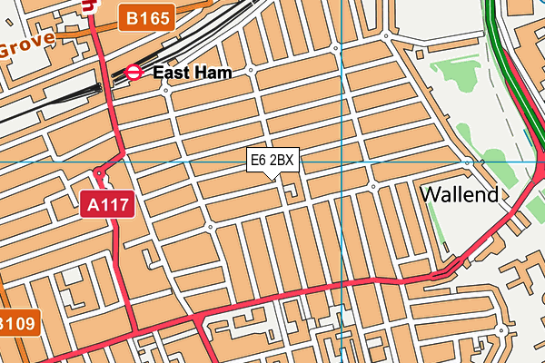 E6 2BX map - OS VectorMap District (Ordnance Survey)