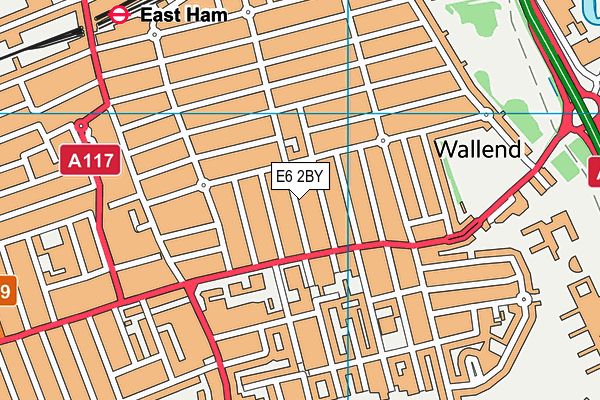 E6 2BY map - OS VectorMap District (Ordnance Survey)