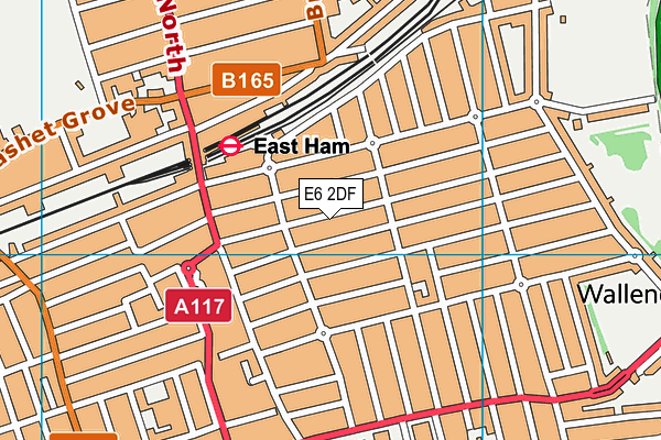 E6 2DF map - OS VectorMap District (Ordnance Survey)