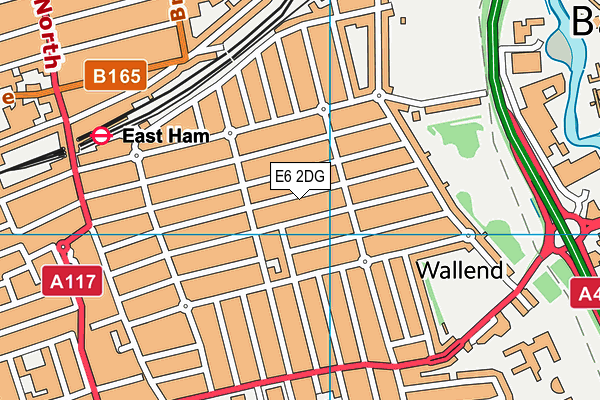 E6 2DG map - OS VectorMap District (Ordnance Survey)