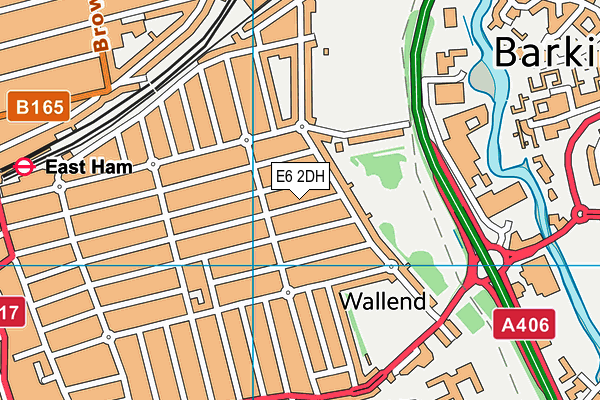 E6 2DH map - OS VectorMap District (Ordnance Survey)