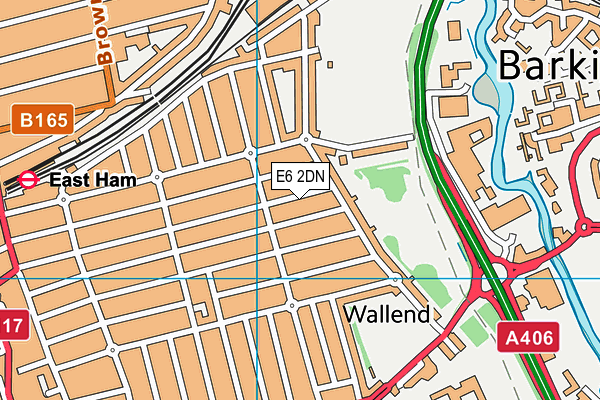 E6 2DN map - OS VectorMap District (Ordnance Survey)