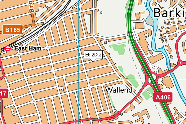 E6 2DQ map - OS VectorMap District (Ordnance Survey)