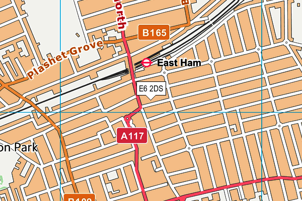 E6 2DS map - OS VectorMap District (Ordnance Survey)