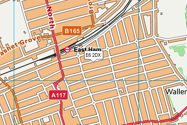 E6 2DX map - OS VectorMap District (Ordnance Survey)
