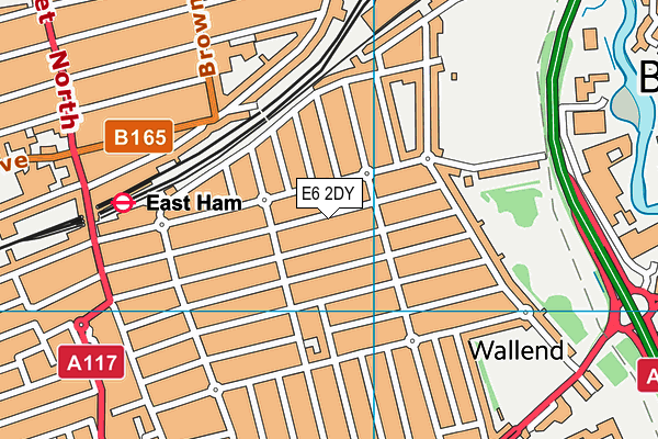 E6 2DY map - OS VectorMap District (Ordnance Survey)