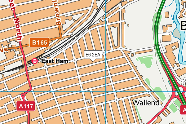 E6 2EA map - OS VectorMap District (Ordnance Survey)