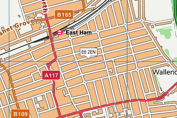 E6 2EN map - OS VectorMap District (Ordnance Survey)