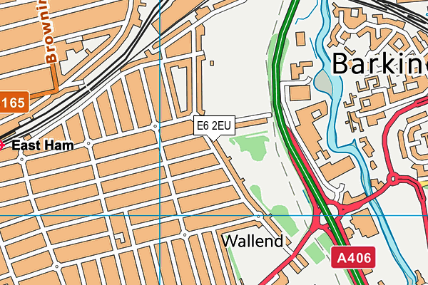 E6 2EU map - OS VectorMap District (Ordnance Survey)