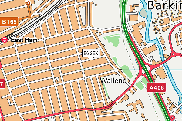 E6 2EX map - OS VectorMap District (Ordnance Survey)