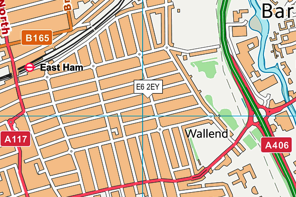 E6 2EY map - OS VectorMap District (Ordnance Survey)