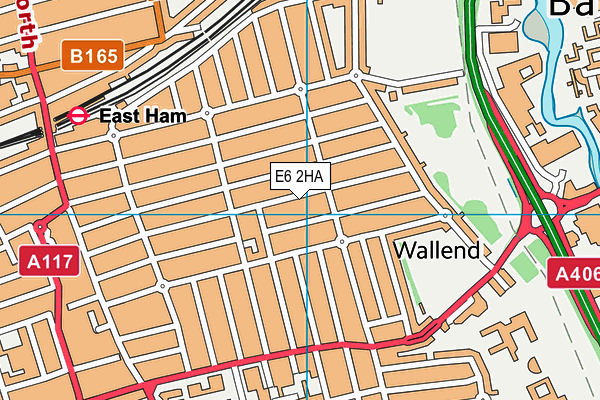 E6 2HA map - OS VectorMap District (Ordnance Survey)