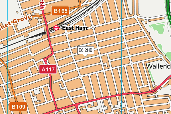E6 2HB map - OS VectorMap District (Ordnance Survey)
