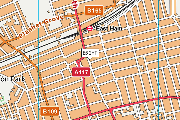 E6 2HT map - OS VectorMap District (Ordnance Survey)