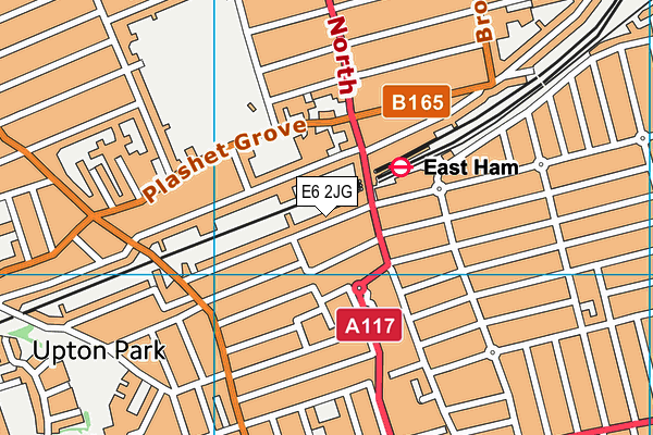 E6 2JG map - OS VectorMap District (Ordnance Survey)