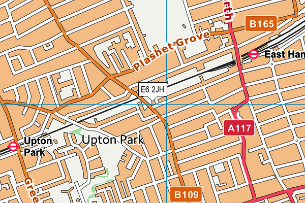 E6 2JH map - OS VectorMap District (Ordnance Survey)