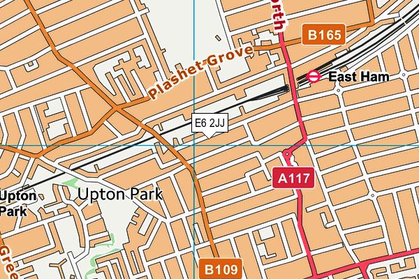 E6 2JJ map - OS VectorMap District (Ordnance Survey)