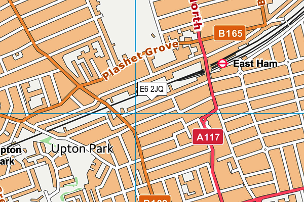 E6 2JQ map - OS VectorMap District (Ordnance Survey)