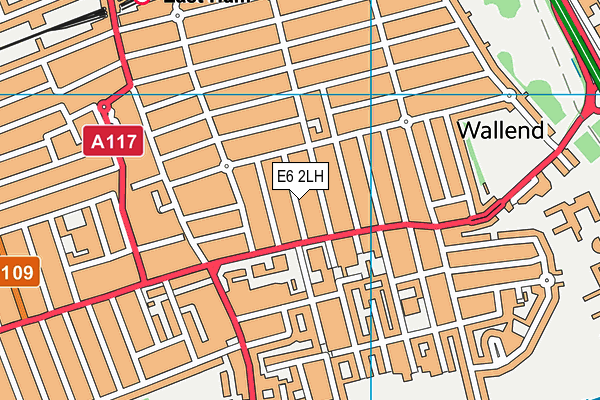 E6 2LH map - OS VectorMap District (Ordnance Survey)