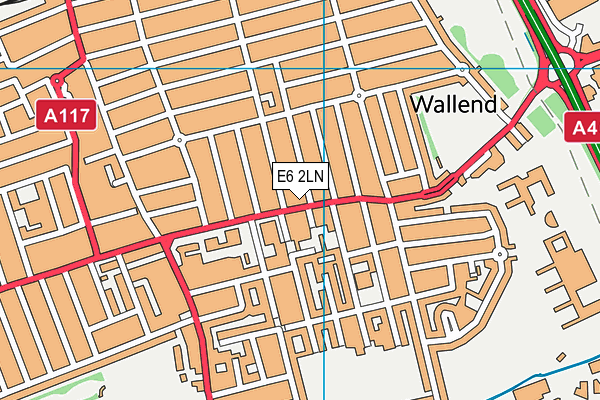 E6 2LN map - OS VectorMap District (Ordnance Survey)