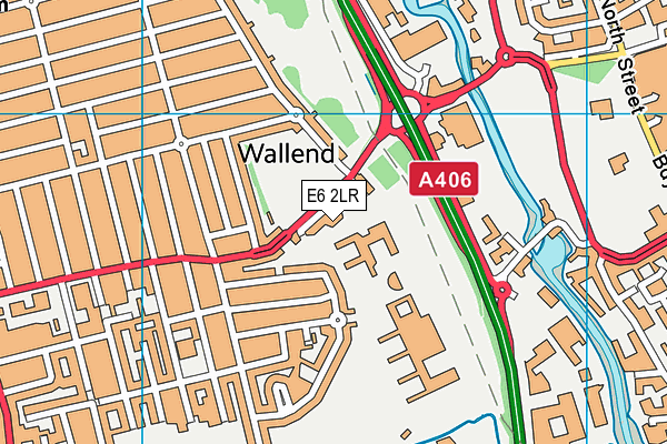 E6 2LR map - OS VectorMap District (Ordnance Survey)